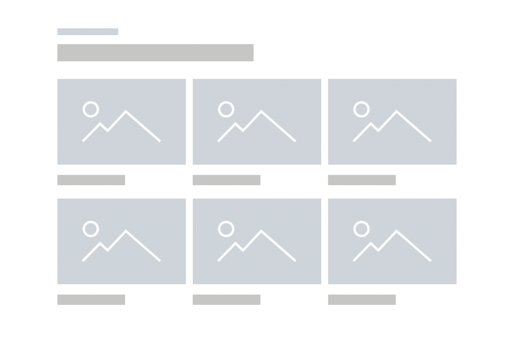 Skeleton of Paragraph Type Grid Block